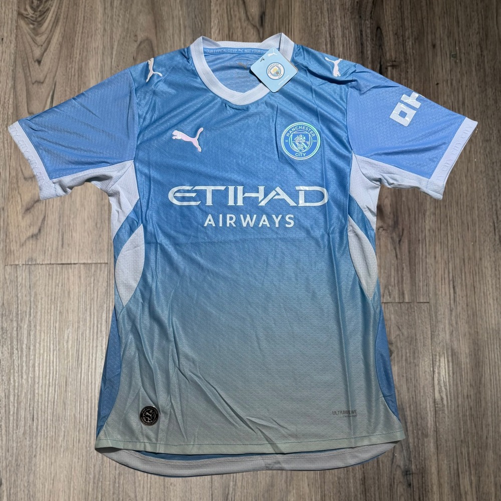 Puma Manchester City 2026 Home Authentic Jersey Size Large Blue
